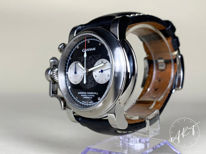 Graham Chronofighter Black Dial Tribute To Winston Churchill Ltd Watch w/Box