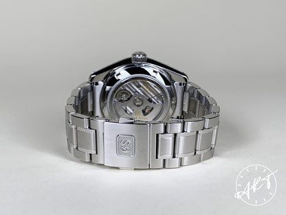 Grand Seiko Heritage GMT Hi-Beat Silver Dial SS Mount Iwate Watch SBGJ201 BP
