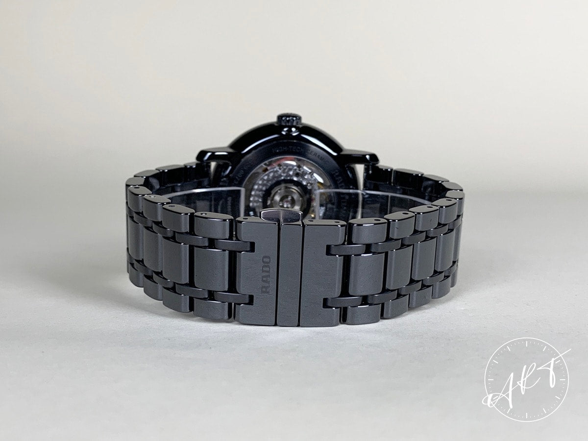 NEW Rado DiaMaster Black Dial Ceramic Automatic Watch 629.0073.3 in FULL SET