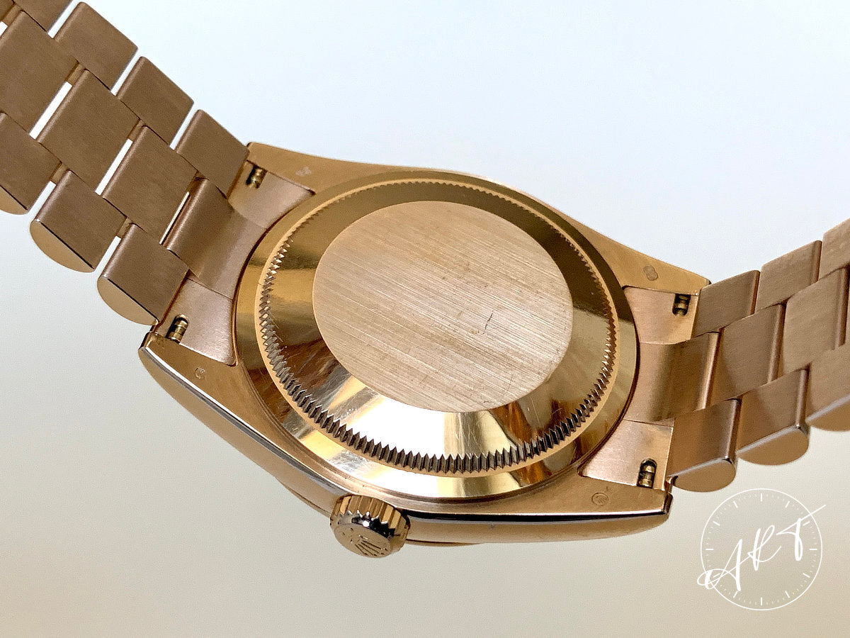 Rolex Day-Date President Meteorite & Diamond Everose Gold Watch 118235 BP