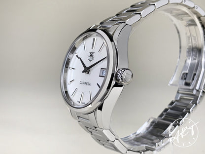 Tag Heuer Carrera Mother of Pearl Dial SS Quartz Ladies Watch WAR1311 w/ B&P