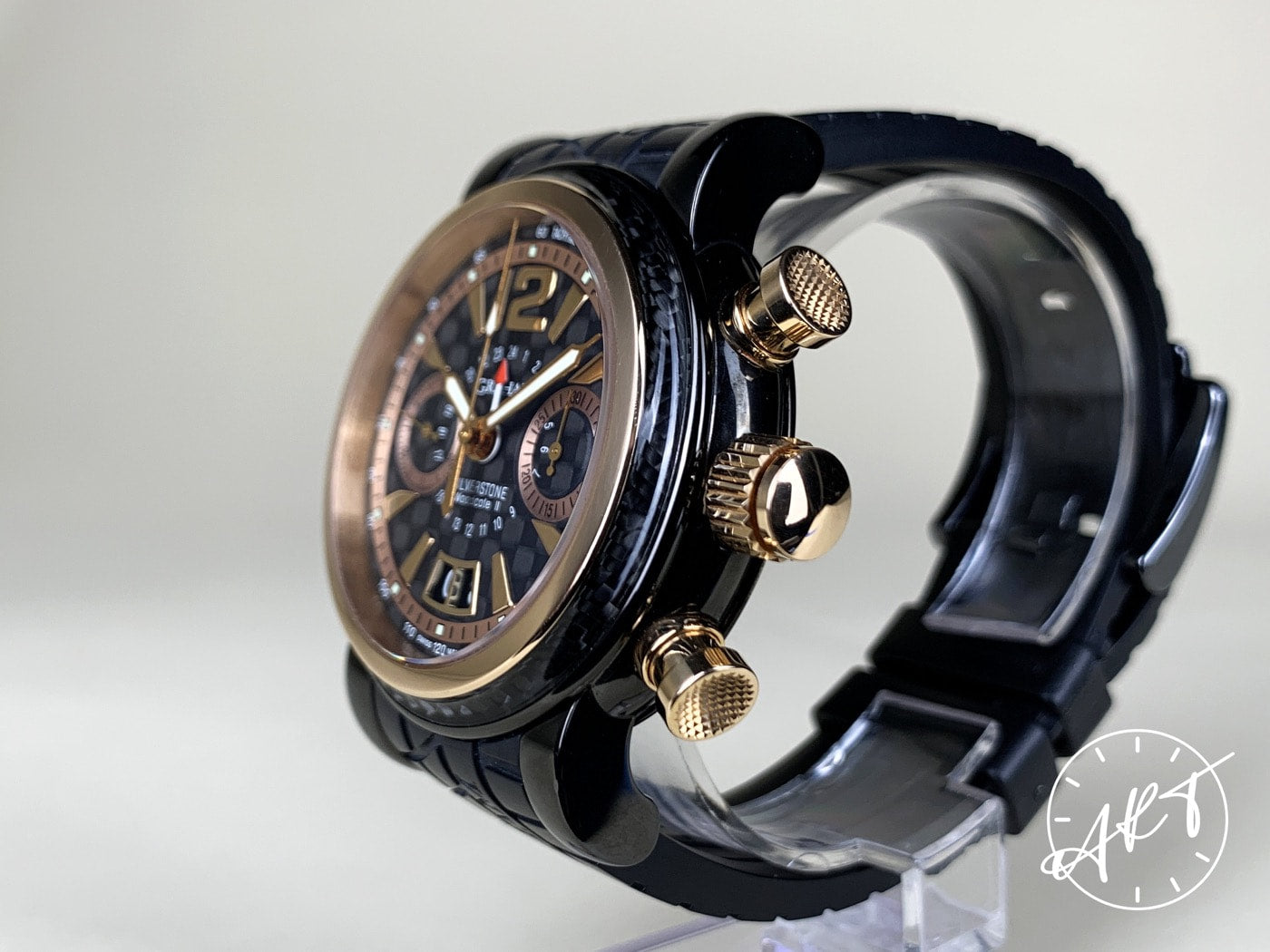 Graham Silverstone Chrono Big Date Carbon Fiber Dial Woodcote II Ltd Watch w/Box