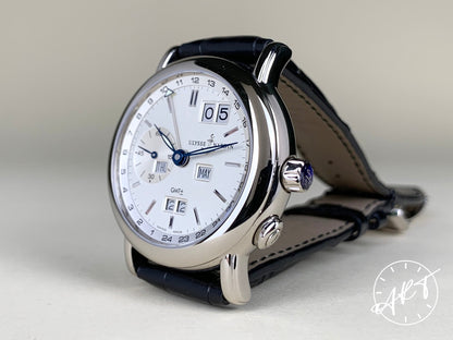 Ulysse Nardin 320-22/31 Perpetual Calendar GMT White Dial 18K WG Auto Watch BP