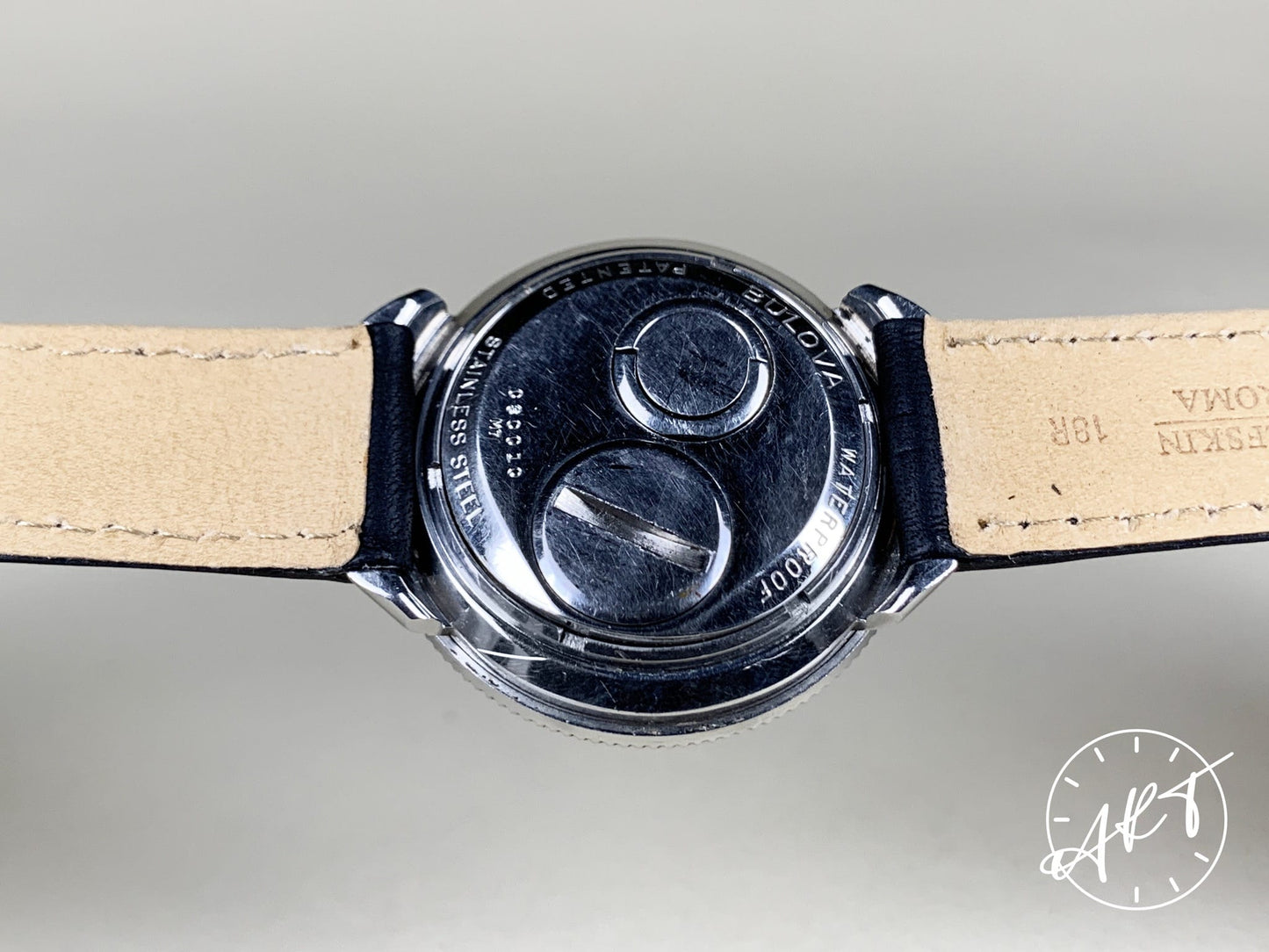 1967 Accutron Astronaut 214 Black Dial GORGEOUS PATINA SS Tuning Fork Watch