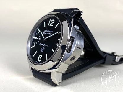 Panerai PAM 005 Luminor Marina Logo Black Dial SS Manual Diver Watch PAM00005 BP