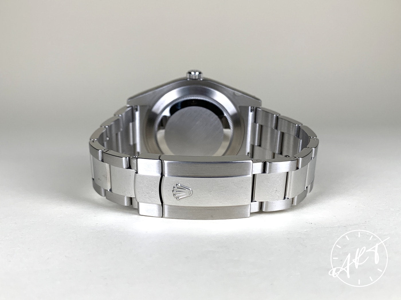 2012 Rolex Datejust II Silver Purple Arabic Dial SS Watch 116300 BP