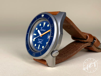 Squale 50 Atmos Blue Dial Stainless Steel Automatic Diver Watch 1521 in FULL SET