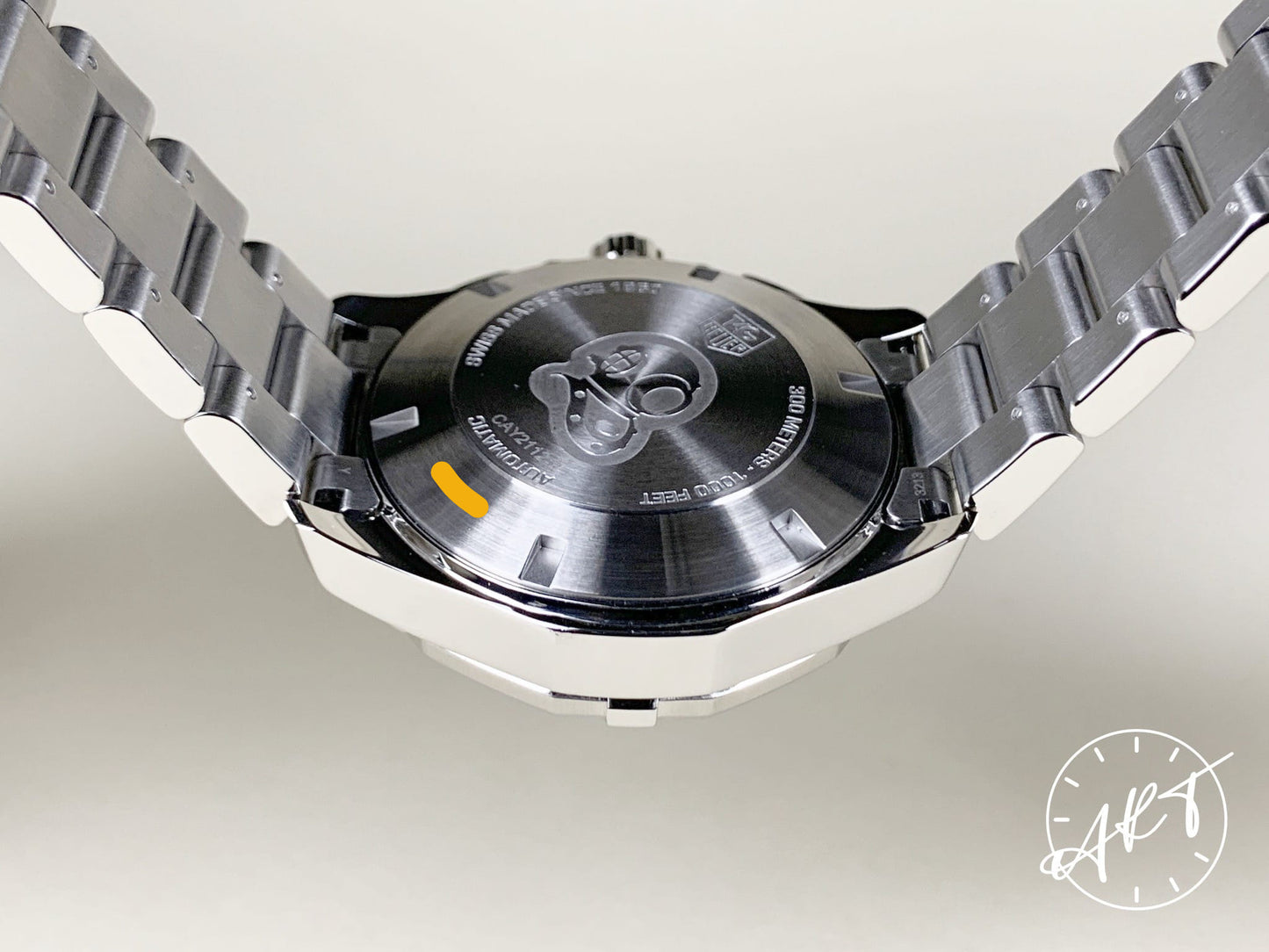 Tag Heuer Aquaracer Cal 16 Chrono Blue Dial SS Auto Diver Watch CAY2112 w/ B&P