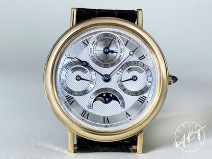 Breguet Classique Perpetual Calendar Moonphase 18K Gold Watch w/ Papers