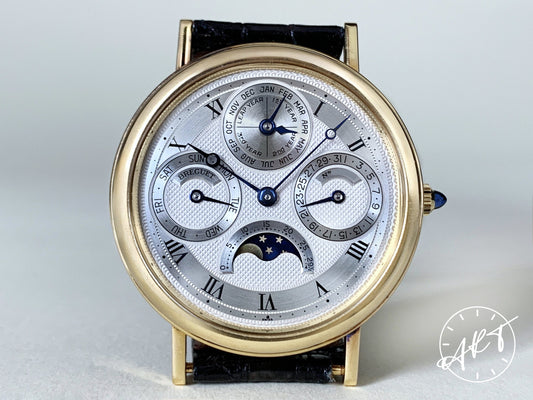 Breguet Classique Perpetual Calendar Moonphase 18K Gold Watch w/ Papers