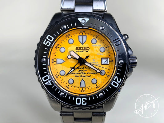 Seiko Scuba Master Yellow Dial Pippin Ltd Watch SBCW007 BP *Super Rare Brochure*