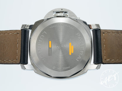 Panerai PAM 1085 Luminor Marina Logo Blu Mare Blue Dial SS Watch PAM01085 BP