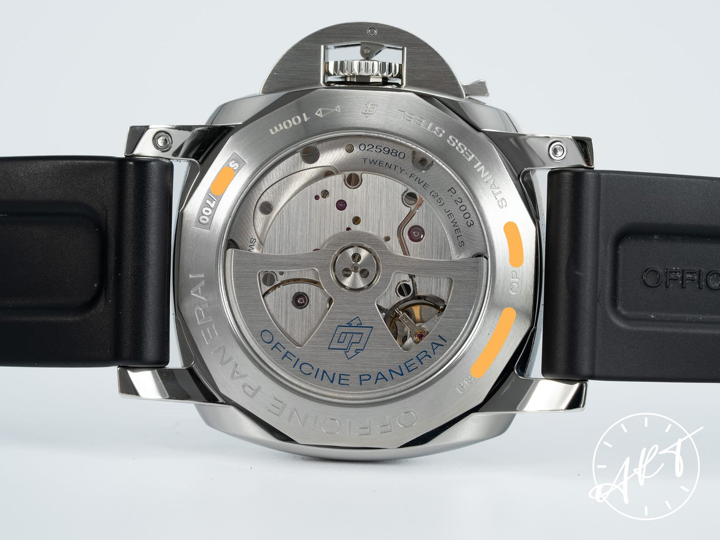 Panerai PAM 533 Luminor 1950 10 Days GMT Day/Night Black Dial SS Watch PAM00533 BP