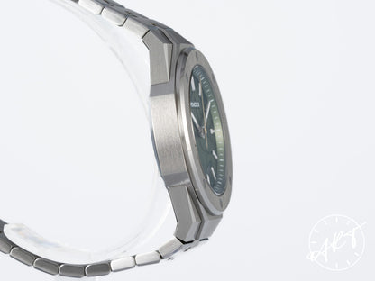 NEW Peacock Plumage Gaze Green Green Guilloche Dial Stainless Steel Automatic Watch PFG0502.02