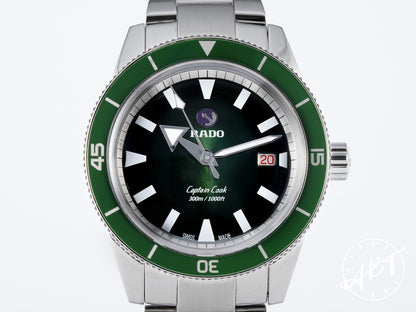Rado Rado HyperChrome Captain Cook 42 Green Dial SS Diver Watch R32105313 BP
