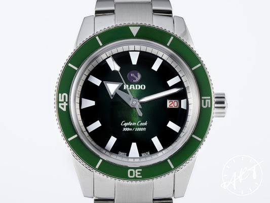 Rado Rado HyperChrome Captain Cook 42 Green Dial Stainless Steel Automatic Diver Watch R32105313