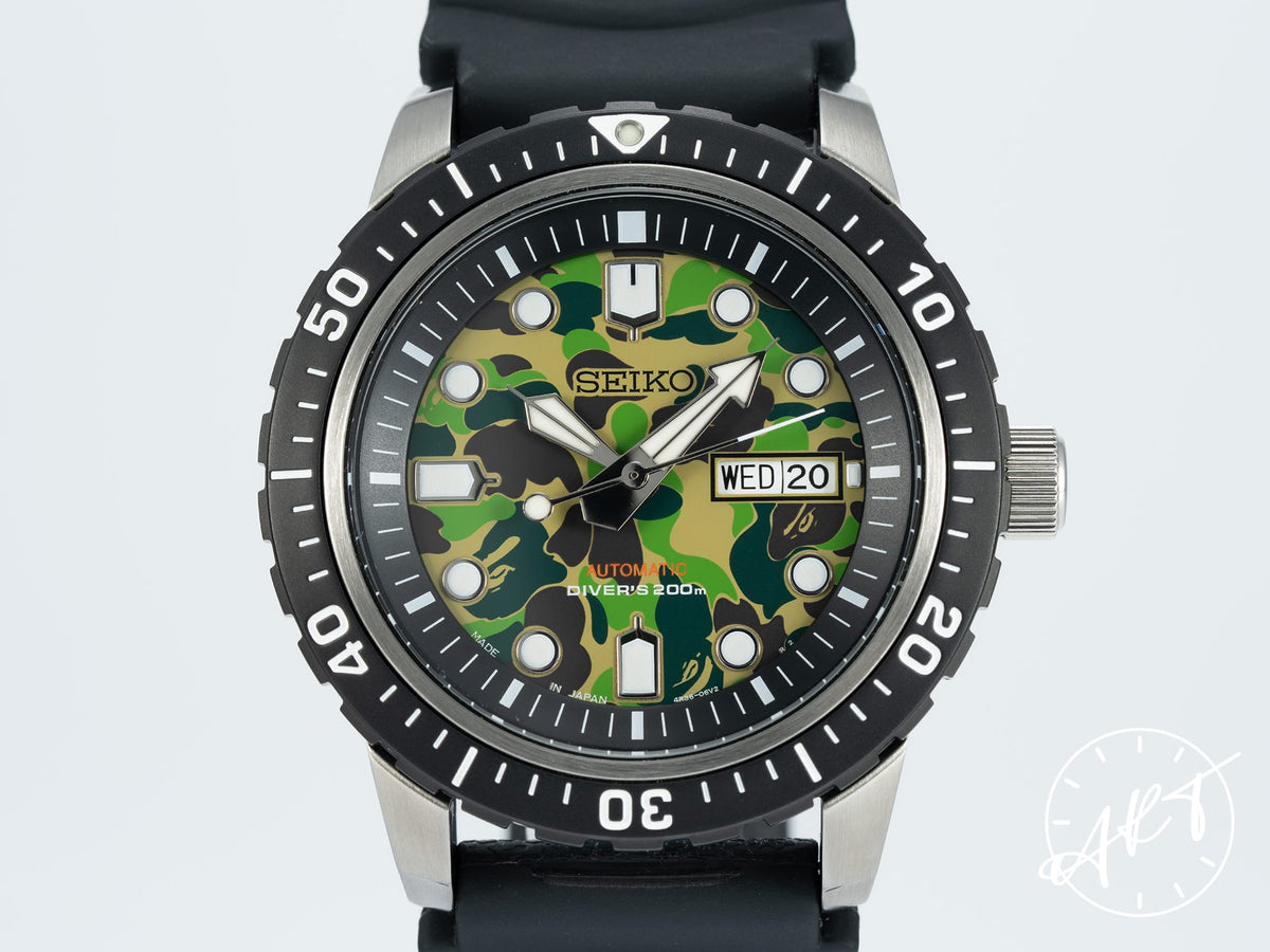 NEW Seiko X BAPE Day-Date Camouflage Dial JAPAN ONLY 999 Pcs Ltd 
