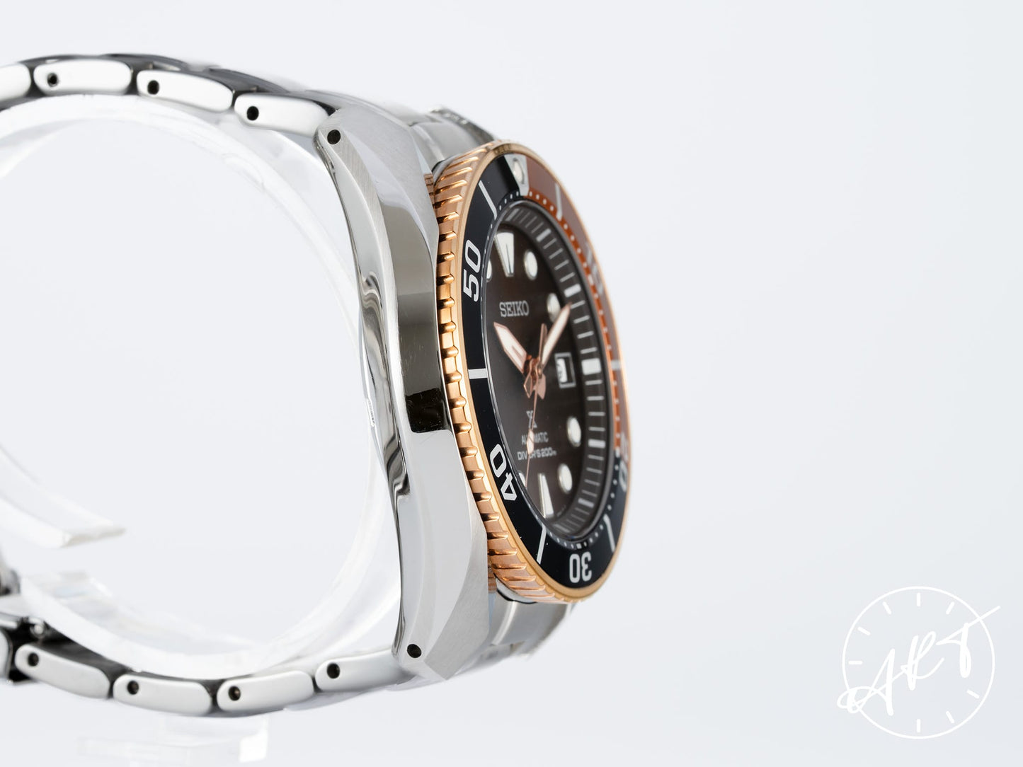 Seiko Prospex Black, Brown Bezel Brown Dial Stainless Steel Automatic Sumo 2020 Asia Exclusive Hawksbill Turtle Limited Edition Diver Watch SPB192J1