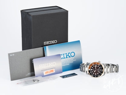 Seiko Prospex Black, Brown Bezel Brown Dial Stainless Steel Automatic Sumo 2020 Asia Exclusive Hawksbill Turtle Limited Edition Diver Watch SPB192J1