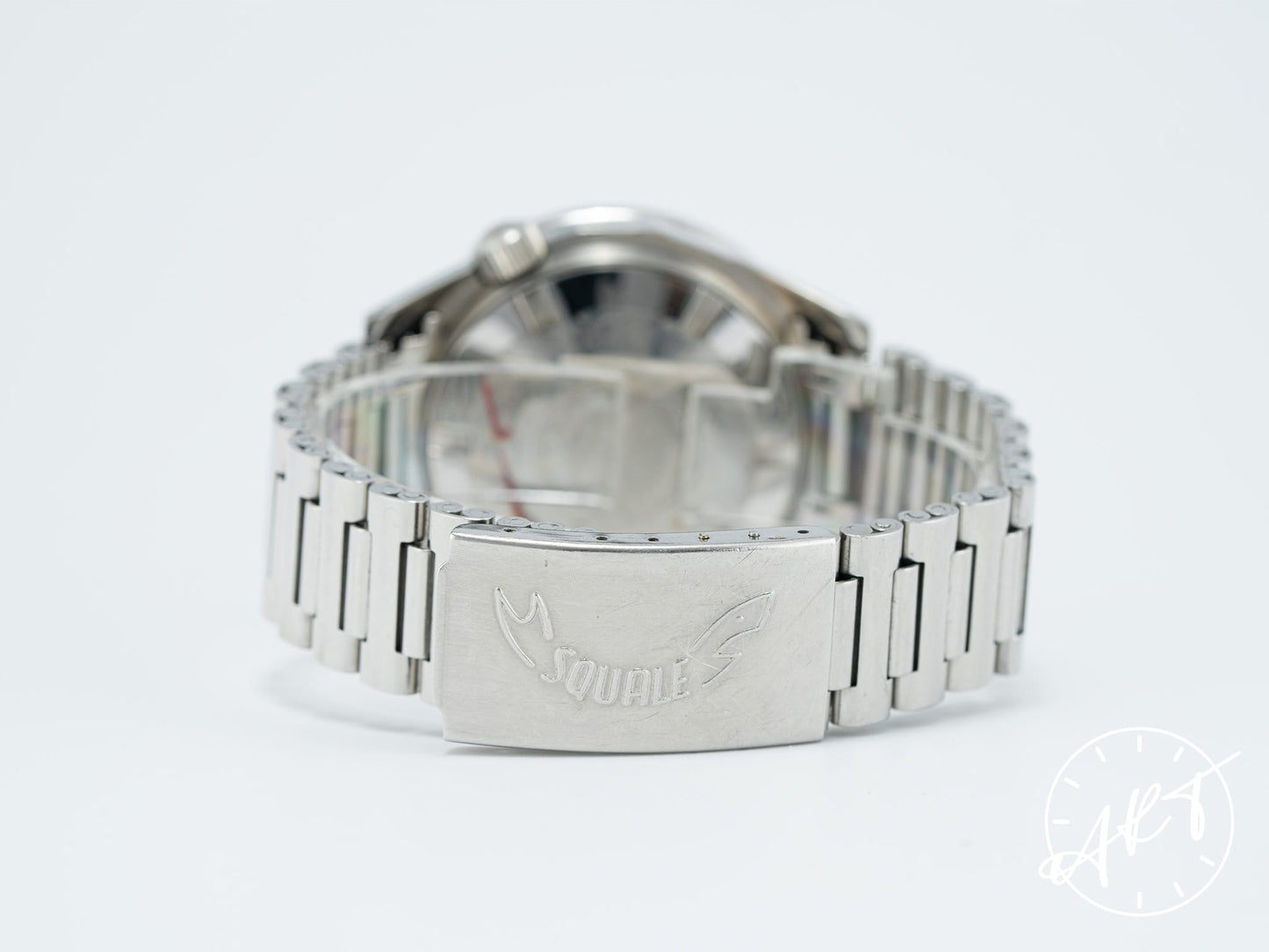 Vintage Berios x Squale 100 ATMOS Black & Orange Bezel Brown Dial SS Auto Watch