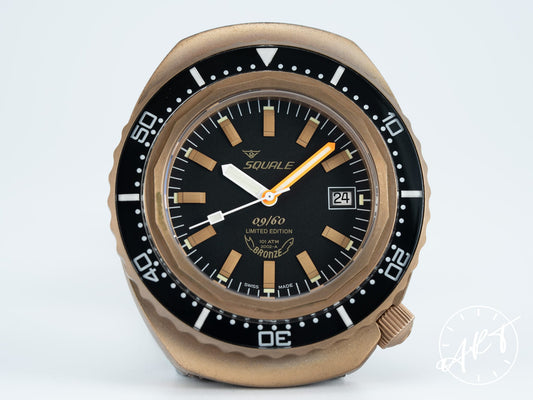 NEW Squale 101 Atmos Black Dial Bronze Auto 60th Anniv Edition Diver Watch BP