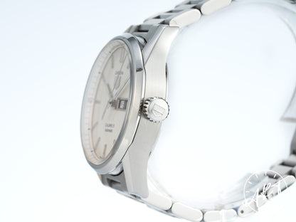 TAG Heuer Carrera Day-Date Silver Dial Stainless Steel Automatic Watch WAR201B