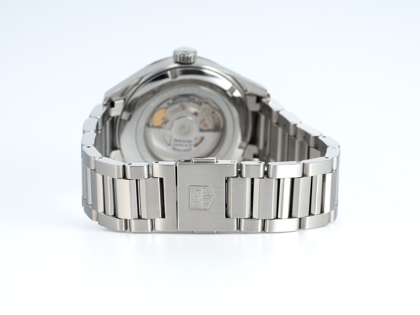 TAG Heuer Carrera Day-Date Silver Dial Stainless Steel Automatic Watch WAR201B