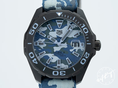 TAG Heuer Aquaracer Cal 5 Camouflage Dial Black Titanium Auto Diver Watch w/ Box