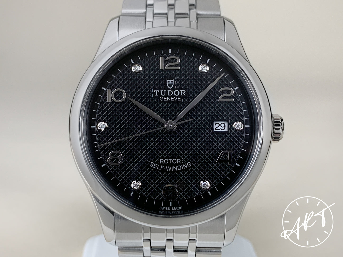 Tudor 1926 Black Diamond Dial Stainless Steel Automatic Watch 91650