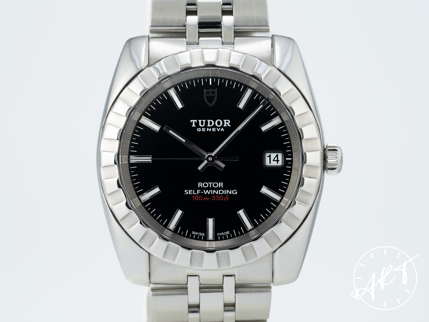 Tudor Classic Date Black Dial Stainless Steel Automatic Watch 21010
