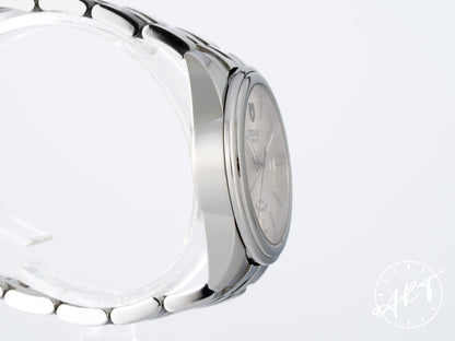 Tudor Glamour Date 36 Silver Dial Stainless Steel Automatic Watch 55000 w/ Paper & Manual