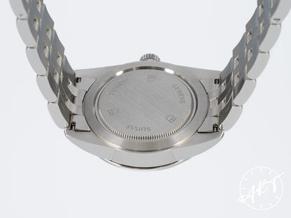 Tudor Glamour Date 36 Silver Dial Stainless Steel Automatic Watch 55000 w/ Paper & Manual