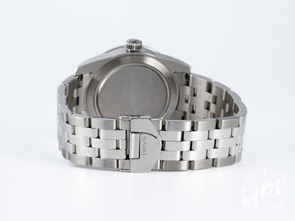 Tudor Glamour Day-Date 39 Day-Date Silver Dial Stainless Steel Automatic Watch 56000 w/ Paper + Receipt