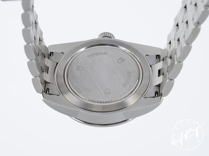 Tudor Glamour Day-Date 39 Day-Date Silver Dial Stainless Steel Automatic Watch 56000 w/ Paper + Receipt