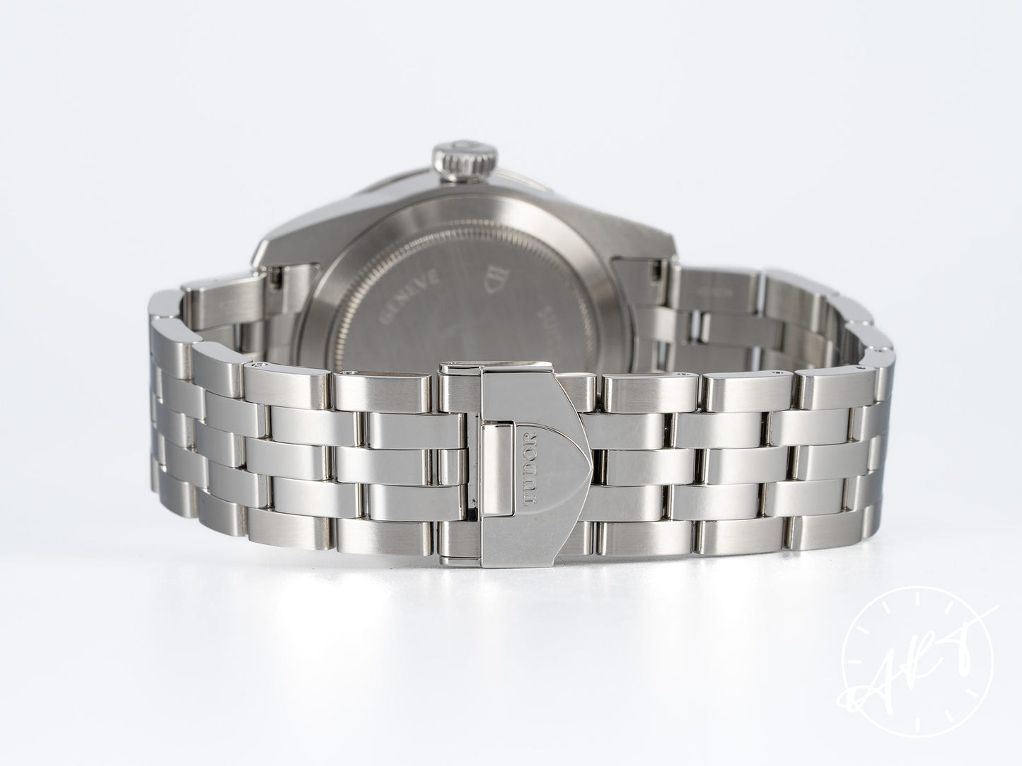 Tudor Glamour Day-Date Day-Date Silver Diamond Dial Stainless Steel Automatic Watch 56000 + Receipt