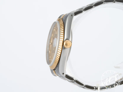 Tudor Prince Date Gold Diamond Dial Two-Tone 18K Gold, Stainless Steel Automatic Watch 74033