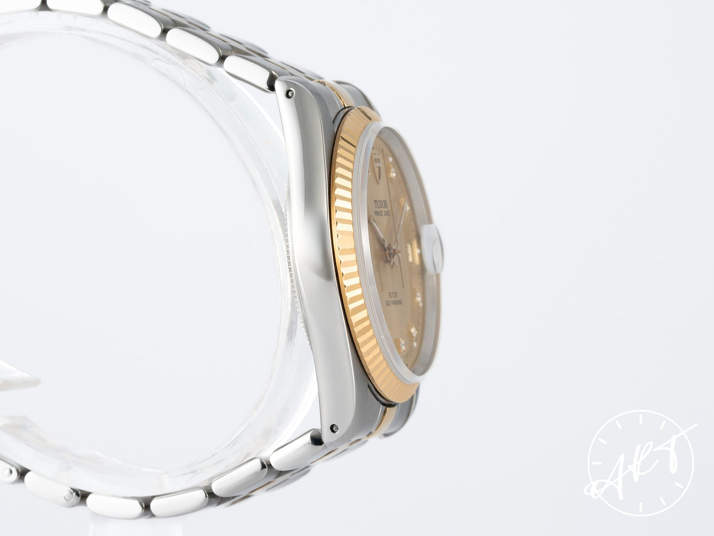 Tudor Prince Date Gold Diamond Dial Two-Tone 18K Gold, Stainless Steel Automatic Watch 74033