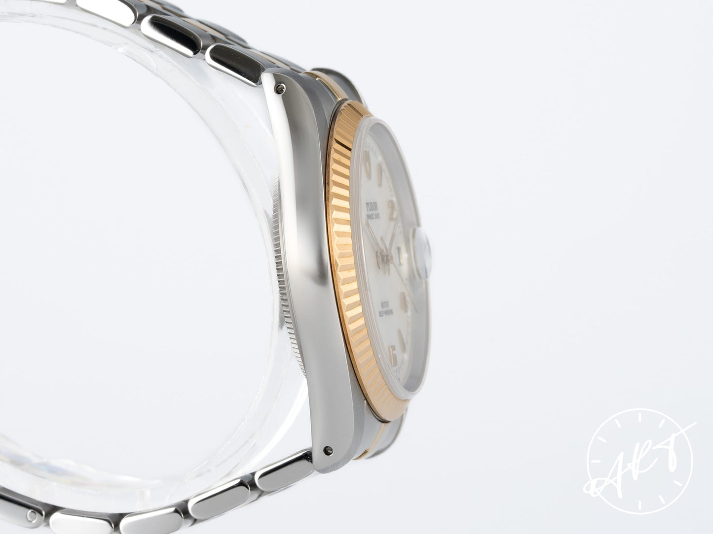 Tudor Prince Date Mother of Pearl Dial Two-Tone 18K Gold, Stainless Steel Automatic Watch 74033 w/ Paper & Manual