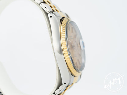 Tudor Prince Oysterdate Gold Dial 18K Gold & Stainless Steel Auto Watch 74033
