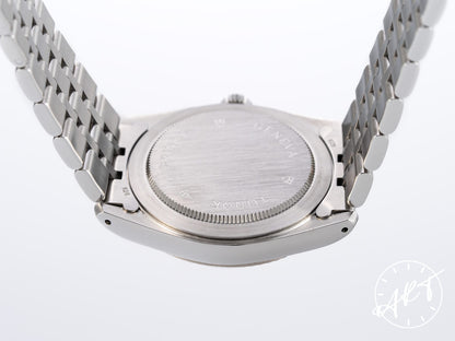 Tudor Prince Date Silver Linen Diamond Dial 18K WG & SS Auto Watch 74034