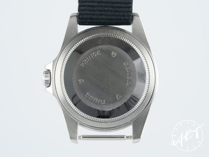1999 Tudor Prince Date Submariner Black Dial SS Auto Diver Watch 75190 w/ Box