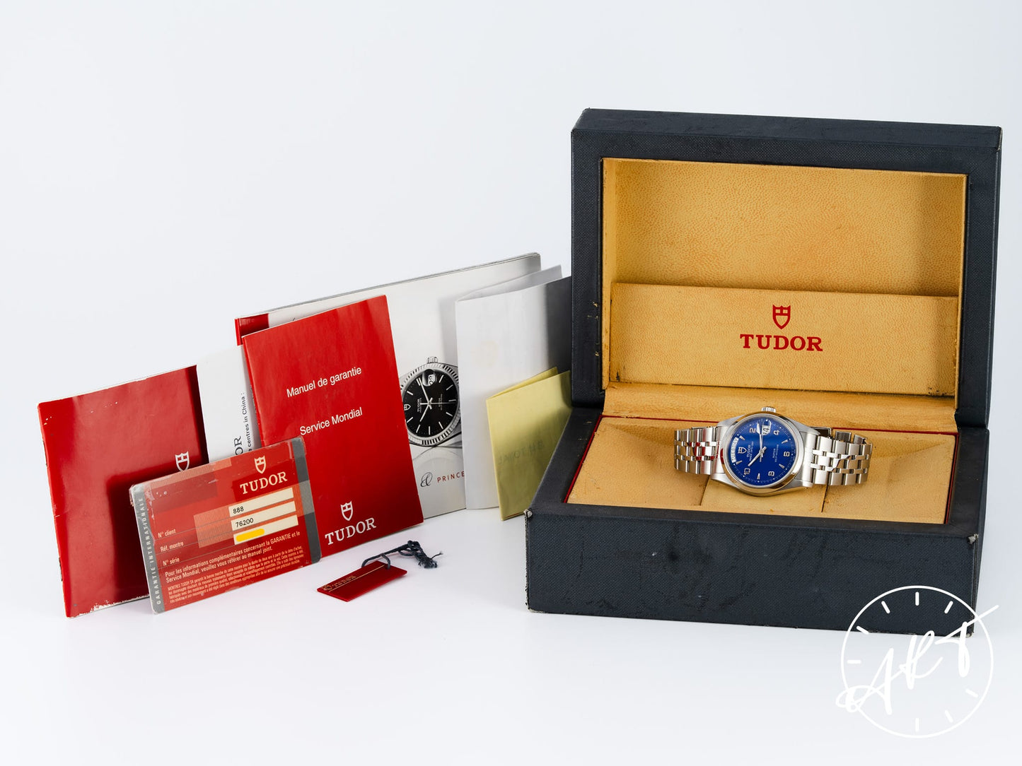 Tudor Prince Day-Date Day-Date Blue Arabic Dial Stainless Steel Automatic Watch 76200