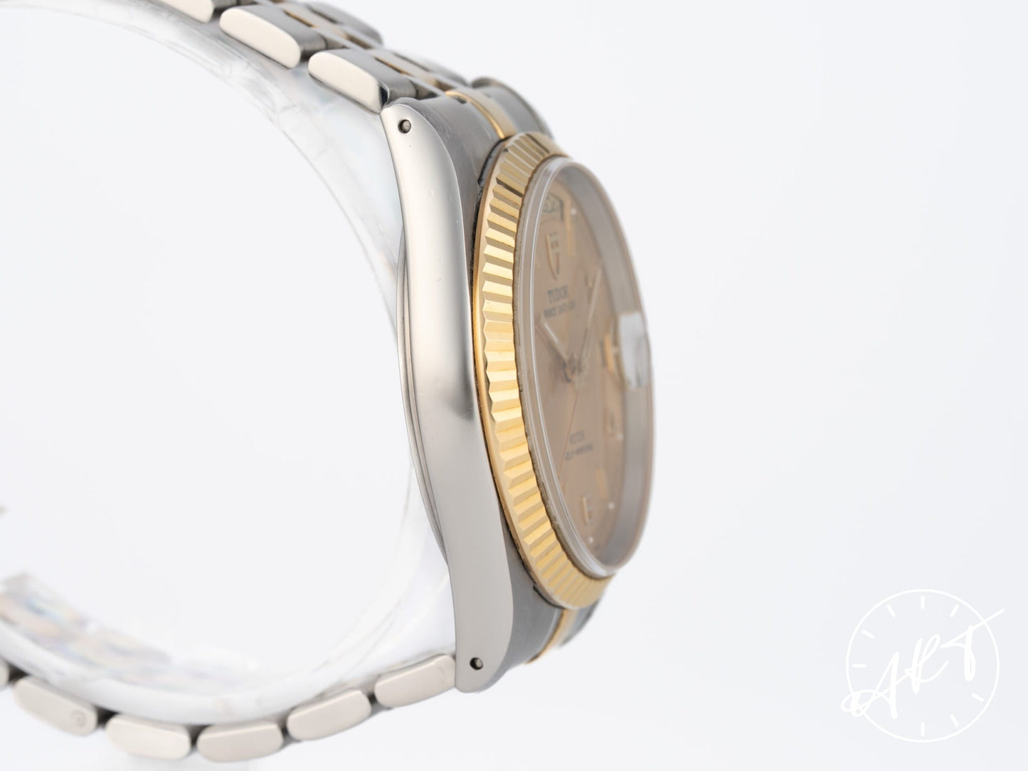 Tudor Prince Day-Date Gold Arabic Dial 18K Gold & SS Watch 76213