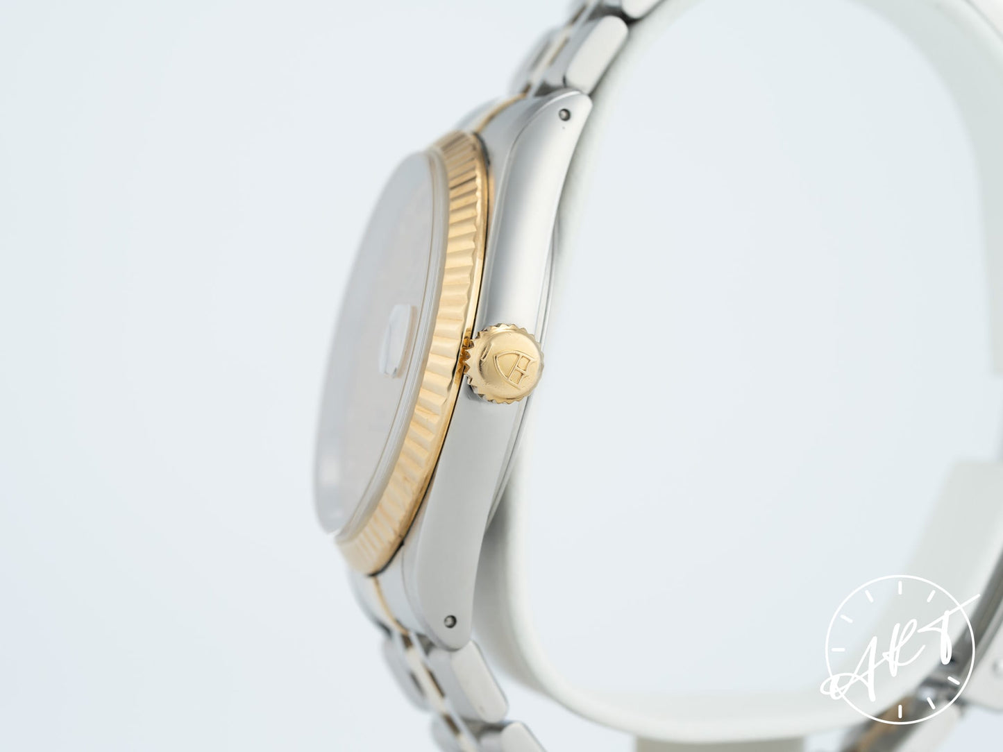 Tudor Prince Day-Date Gold Linen Diamond Dial 18K Gold & SS Watch 76213