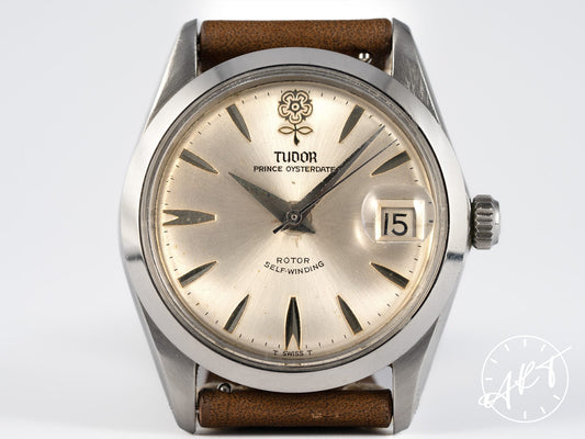 Vintage 1966 Tudor Princess Oysterdate Silver Dial “Big Rose” SS Auto Watch 7966