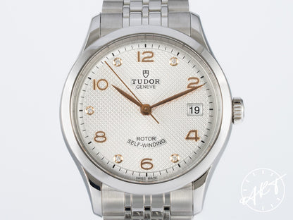 NEW Tudor 1926 Silver Diamond Dial Stainless Steel Automatic Watch 91450