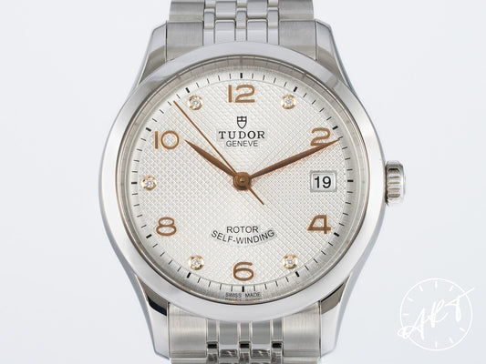 NEW Tudor 1926 Silver Diamond Dial Stainless Steel Automatic Watch 91450