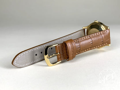 Vintage 1950s Vacheron Constantin Patrimony Silver Dial 18K Gold Auto Watch 6038