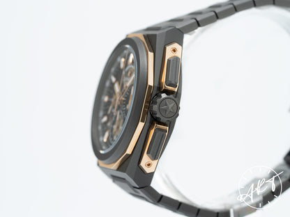 NEW Zenith Defy Extreme Chrono 18K RG & Titanium Watch 87.9100.9004 BP