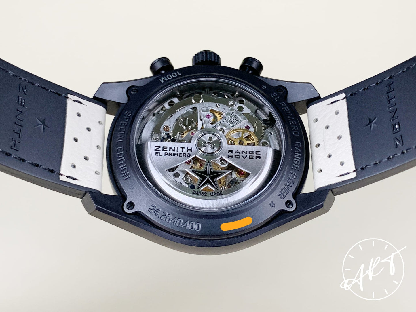 Zenith Chronomaster Cal 400 B Gray Dial Ceramic Auto Range Rover SE Watch w/ B&P